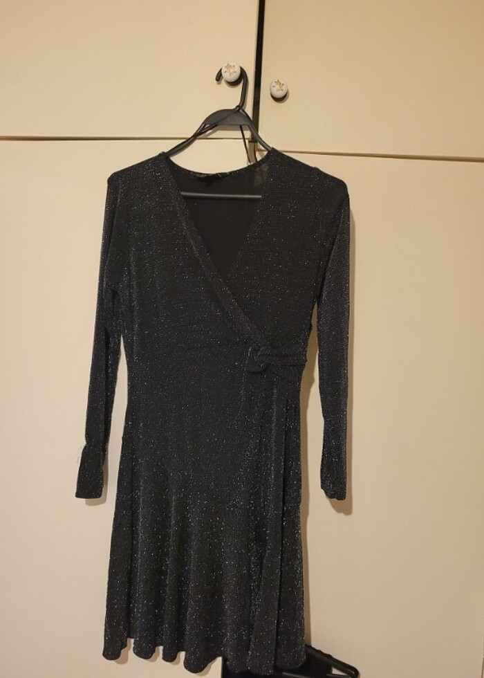 SİMLİ ABIYE KURVAZE ELBİSE - Görsel 4