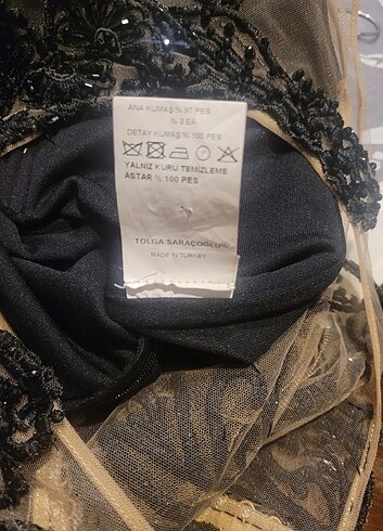 TOLGA SARACOGLU SIYAH TUVALET ELBİSE  - Görsel 7