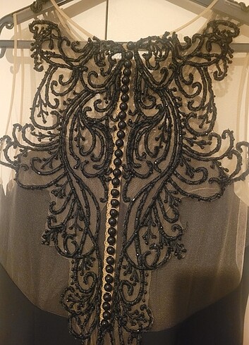 TOLGA SARACOGLU SIYAH TUVALET ELBİSE  - Görsel 5