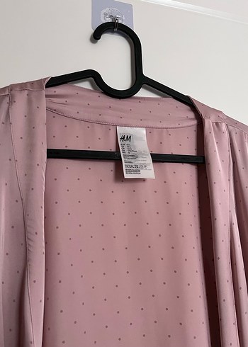 H&M Pembe Kadın Kimono Sabahlık - Görsel 2