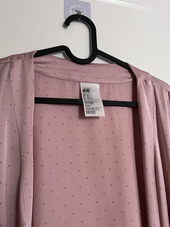 H&M Pembe Kadın Kimono Sabahlık - Görsel 2