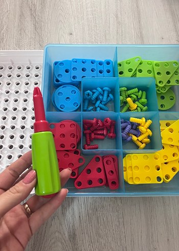 Renkli Vidalı Eğitim Oyuncağı - Görsel 2