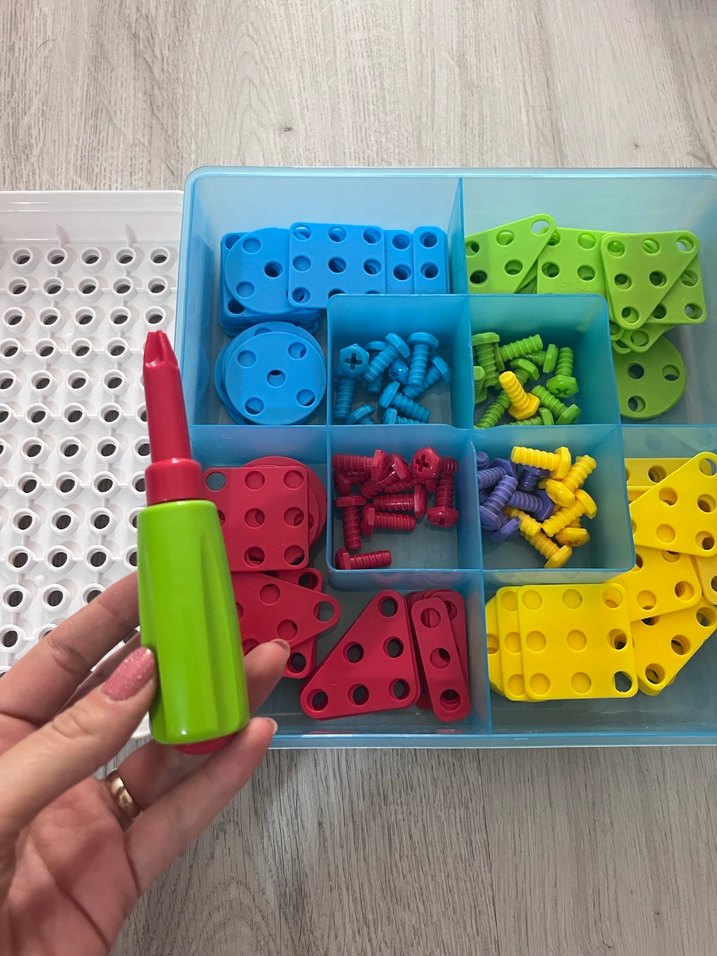 Renkli Vidalı Eğitim Oyuncağı - Görsel 2