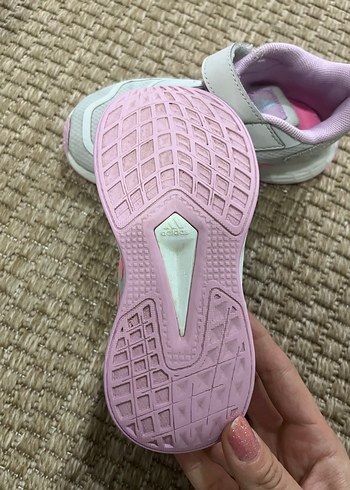 Kız Çocuk Gri Spor Ayakkabı Bağcıklı Adidas - Görsel 5