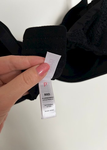 Siyah penti premium Lotus sütyen - Görsel 6