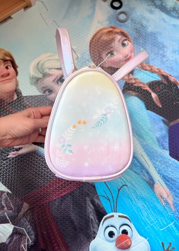 Pastel Renkli Frozen Temalı Çocuk el Çantası - Görsel 4