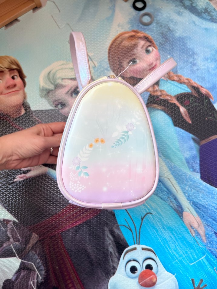 Pastel Renkli Frozen Temalı Çocuk el Çantası - Görsel 4