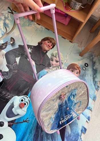 Mor Frozen elsa Çocuk bavul - Görsel 7