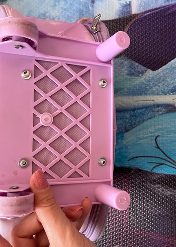 Mor Frozen elsa Çocuk bavul - Görsel 6