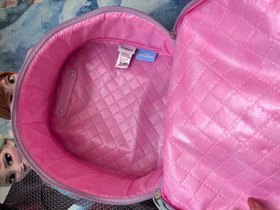 Mor Frozen elsa Çocuk bavul - Görsel 3