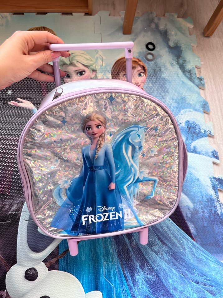 Mor Frozen elsa Çocuk bavul - Görsel 2