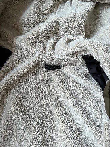Haki Trendyol yağmurluk peluş mont - Görsel 9