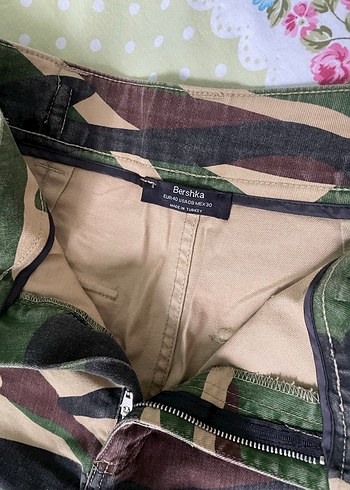 Kadın Çok Renkli Kamuflaj Pantolon - Görsel 2