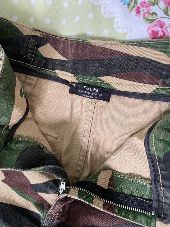 Kadın Çok Renkli Kamuflaj Pantolon - Görsel 2