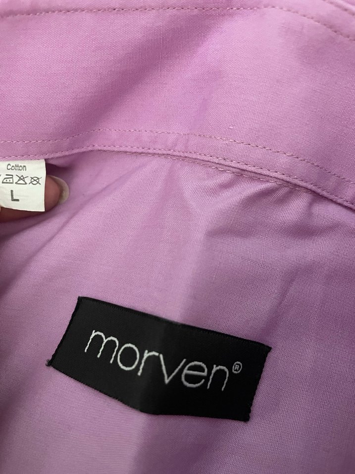 Mor Marven erkek gömlek - Görsel 2