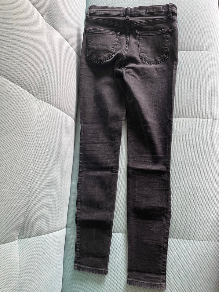 Gri Kadın Kot Pantolon, Normal Boy Tanya X - Görsel 4