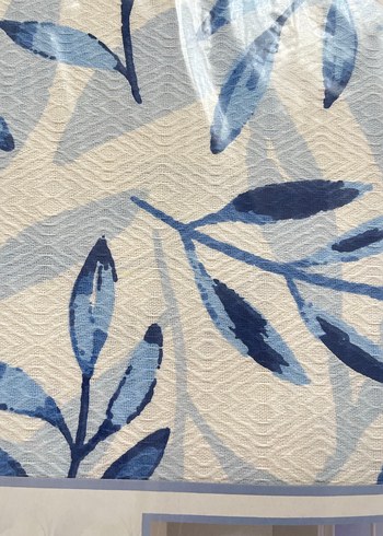 Molinella Çift Kişilik Mavi Desenli Pike - Görsel 3