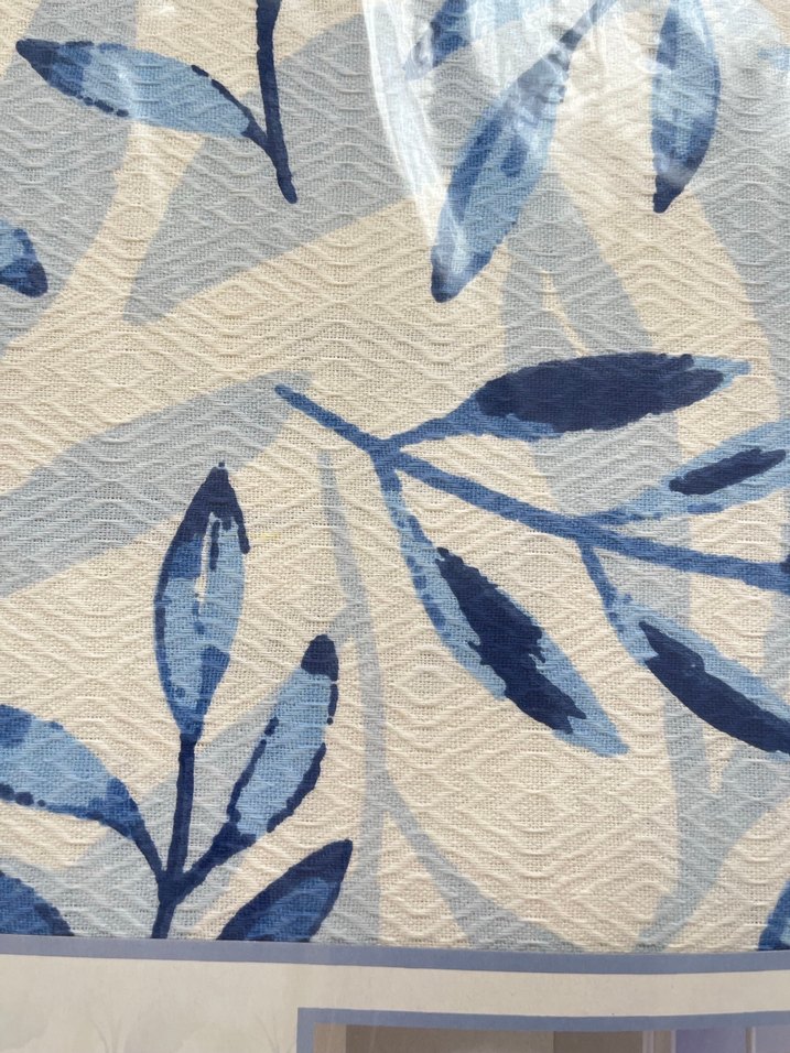 Molinella Çift Kişilik Mavi Desenli Pike - Görsel 3