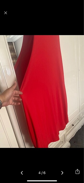 xl Beden kırmızı Renk Çok şık bir elbise