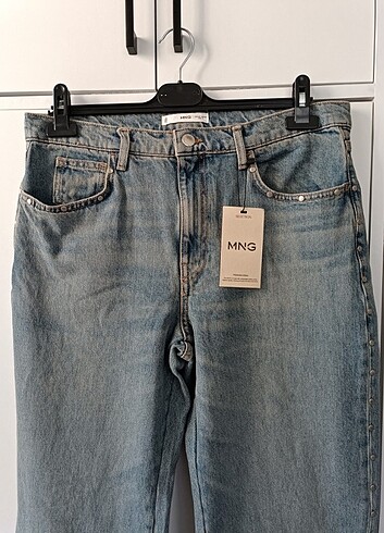 42 Beden mavi Renk Mango kot pantolon