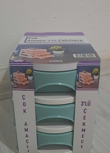 3 çekmeceli organizer 