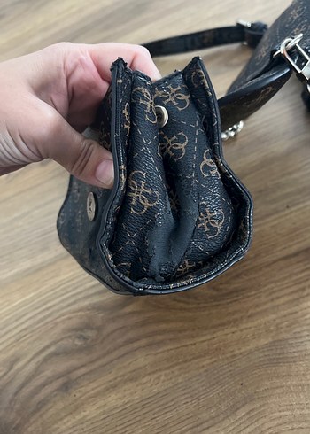 Beden kahverengi Renk Guess Logolu Ayarlanabilir Askılı Kadın Çanta