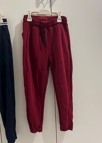Zara Bordo Erkek Çocuk Pamuklu Eşofman Altı