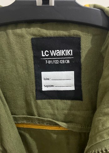 LC Waikiki Erkek Çocuk Haki Kamuflaj Düğmeli Ceket