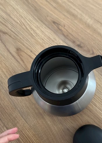 Gri Çelik Termoslu Demlik - Görsel 2