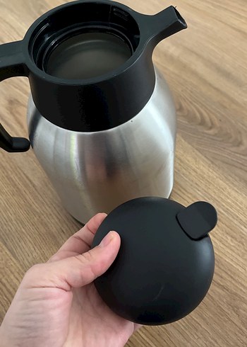 Gri Çelik Termoslu Demlik - Görsel 4