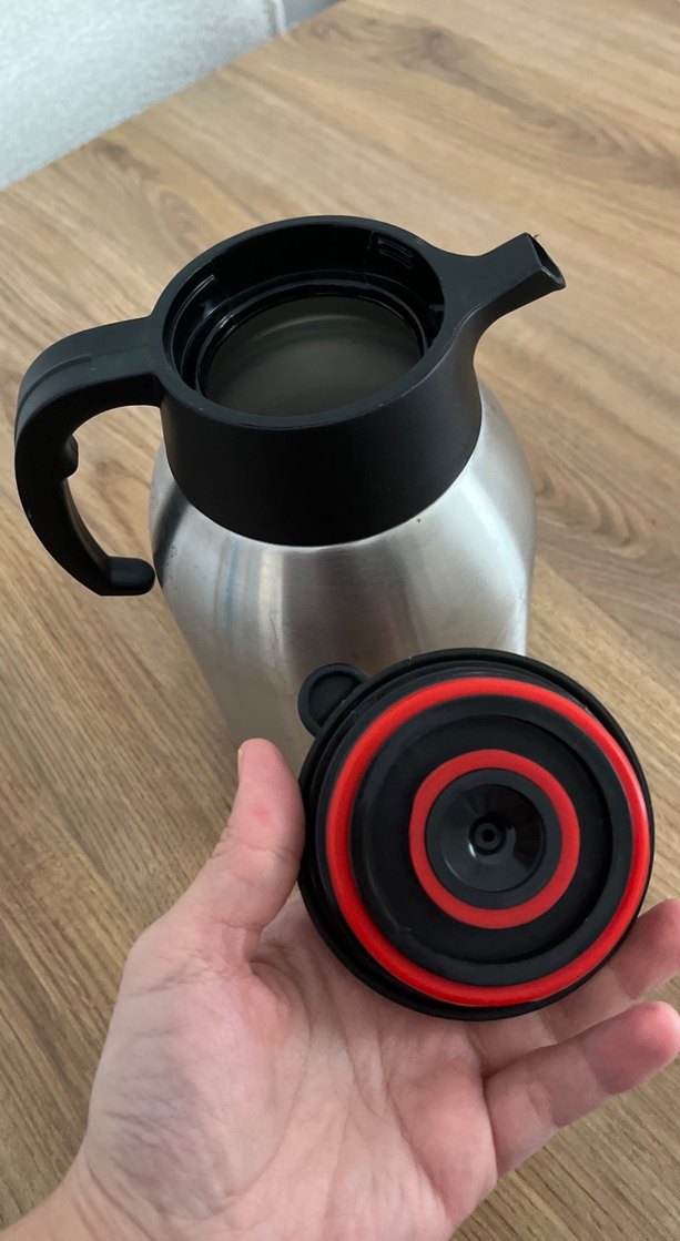 Gri Çelik Termoslu Demlik - Görsel 3