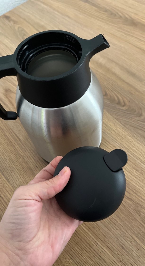 Gri Çelik Termoslu Demlik - Görsel 4