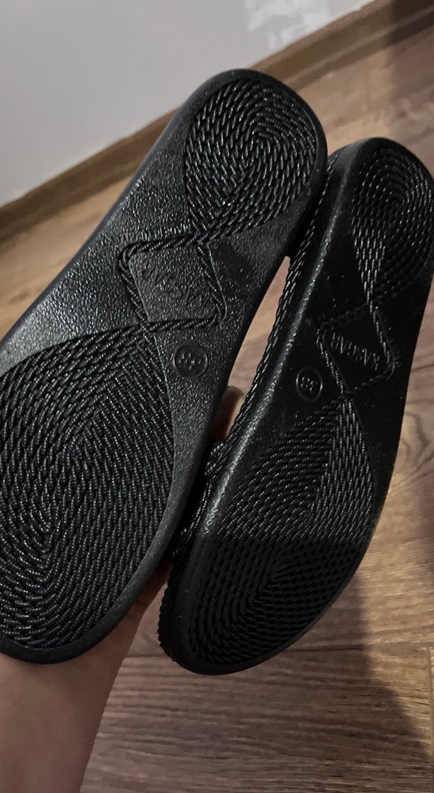 Kadın Siyah örgü Sandalet - Görsel 3