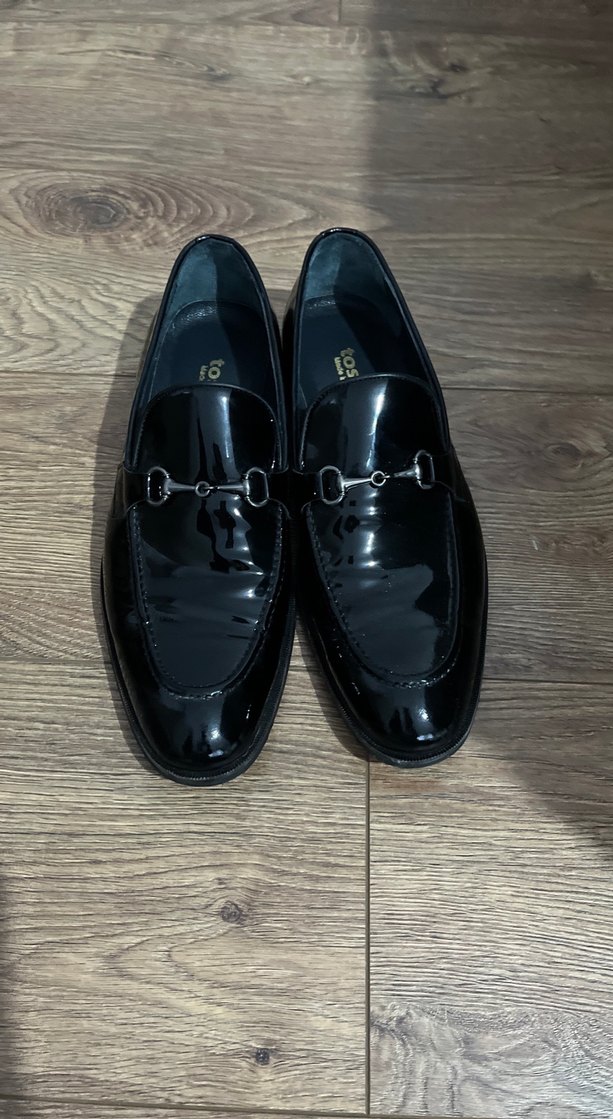 Parlak Siyah Klasik Tokalı Erkek Ayakkabı - Görsel 4