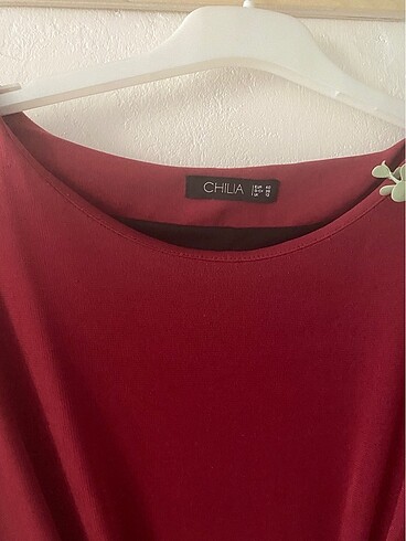 Bordo elbise - Görsel 3