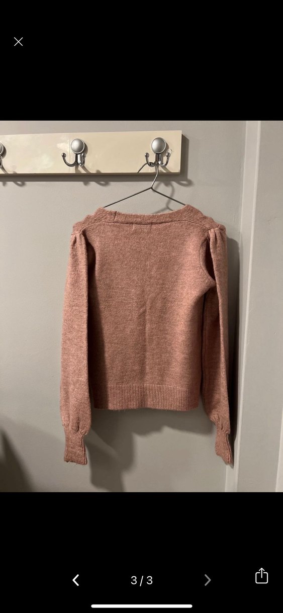 Papaya clothes pudra tasli dugmeli triko hirka ust dis giyim - Görsel 3