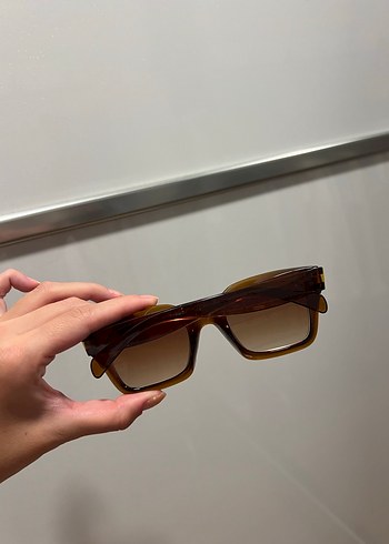 Cestello Şeffaf Koyu Kahverengi Kadın Güneş Gözlüğü - Görsel 2