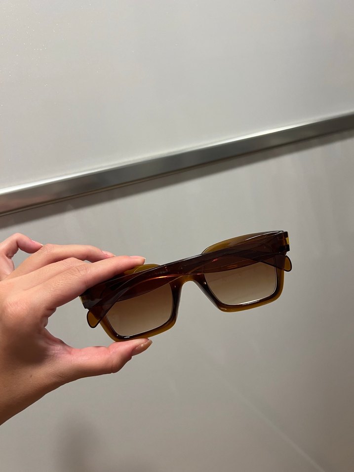 Cestello Şeffaf Koyu Kahverengi Kadın Güneş Gözlüğü - Görsel 2