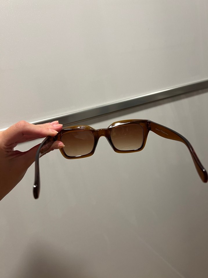 Cestello Şeffaf Koyu Kahverengi Kadın Güneş Gözlüğü - Görsel 5