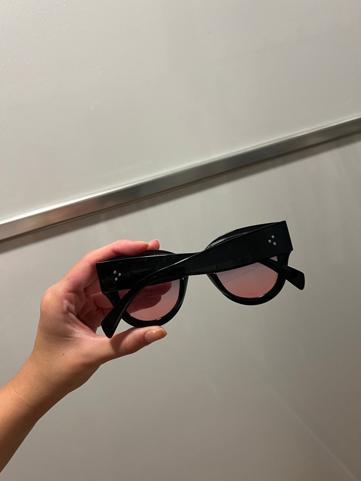 Silvio monetti Şeffaf Koyu Siyah Kadın Güneş Gözlüğü gozluk - Görsel 2