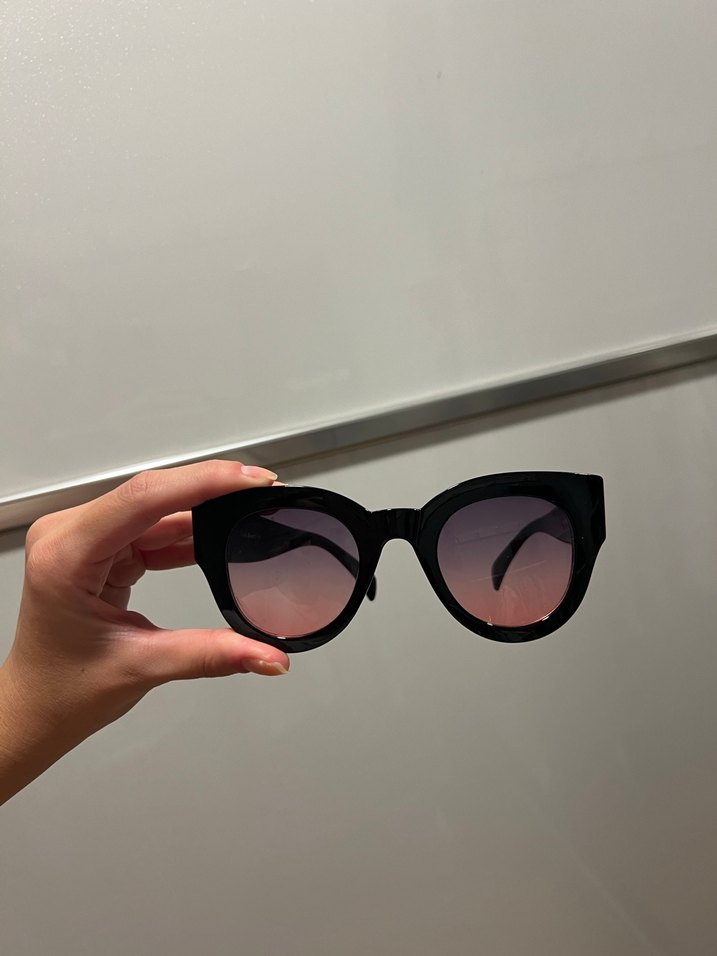 Silvio monetti Şeffaf Koyu Siyah Kadın Güneş Gözlüğü gozluk - Görsel 4