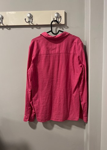 U.S Polo Assn. Us polo assn Pembe Keten Kadın Gömlek, Uzun Kollu, Düğmeli