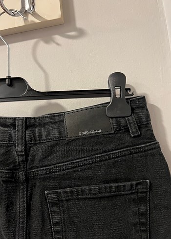 s Beden siyah Renk Siyah Kadın Stradivarius denim jean kot etek alt giyim