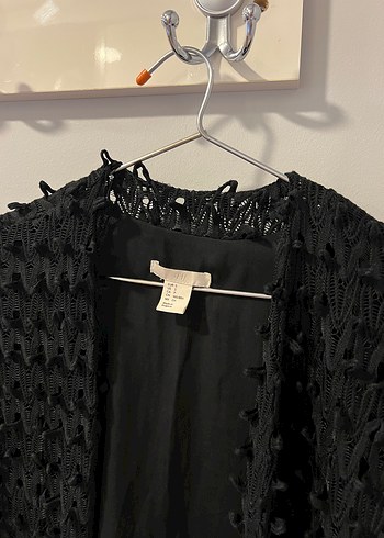 s Beden H&M siyah puskullu ceket hirka ust dis giyim
