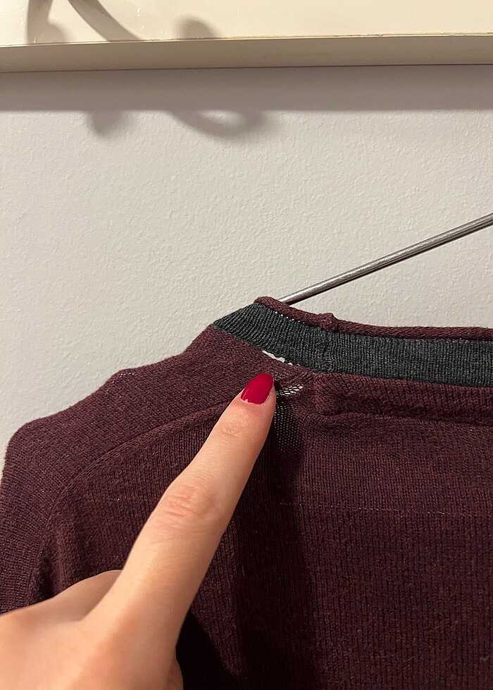 Colin?s bordo triko hirka dis giyim ust - Görsel 4