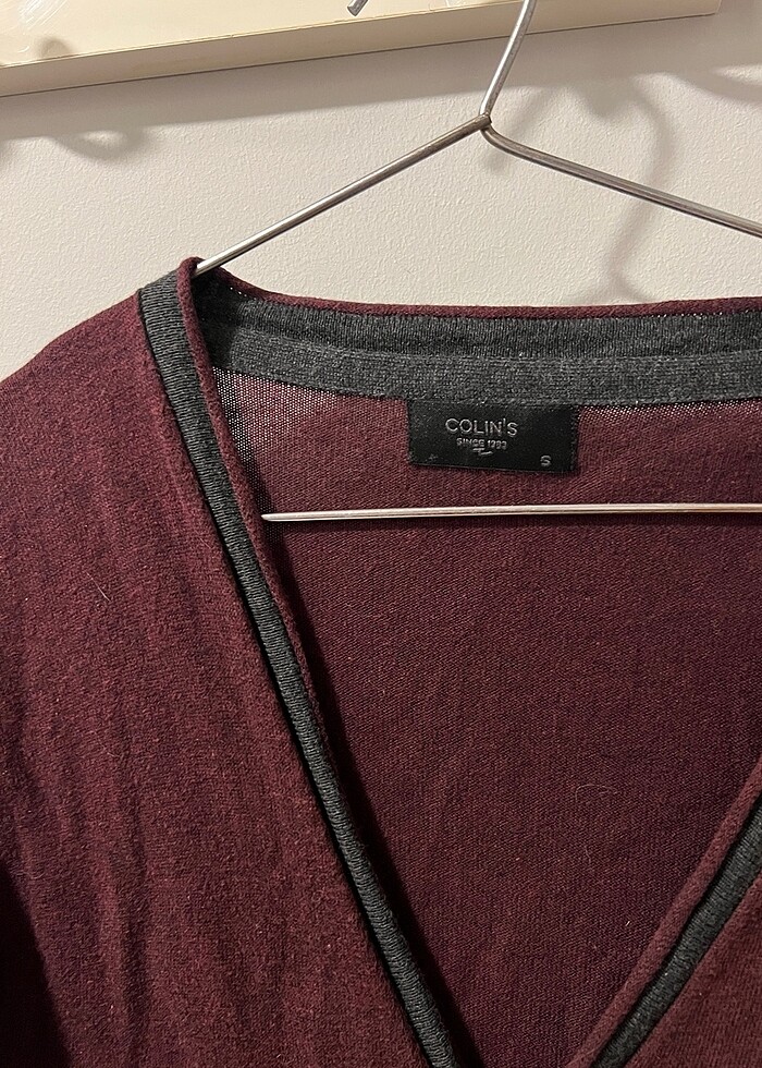Colin?s bordo triko hirka dis giyim ust - Görsel 3