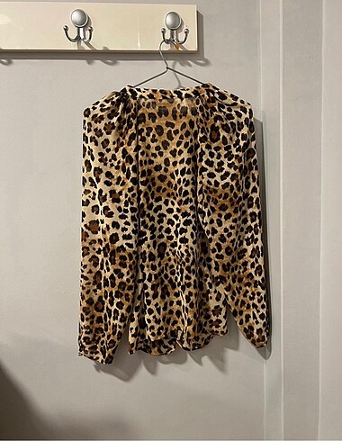 s Beden kahverengi Renk Zara leopar gomlek bluz ust giyim triko