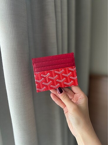 Maison Goyard Maison goyard kirmizi kartlik cuzdan kadin aksesuar canta