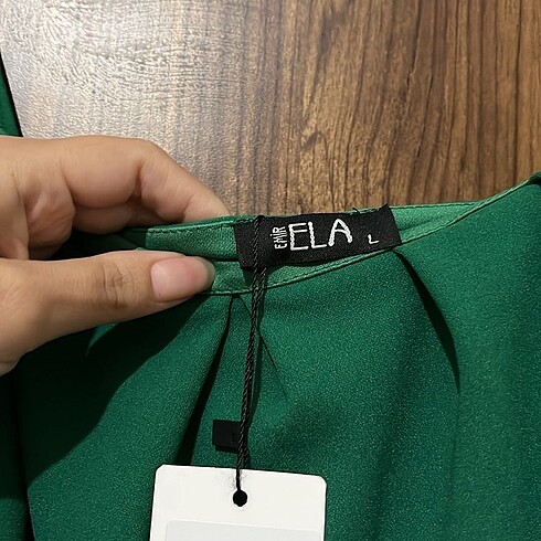 l Beden yeşil Renk Yeşil elbise