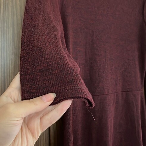 m Beden bordo Renk Bershka elbise